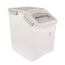 Mobiclinic® pets, Futterbehälter, Für haustiere, Feedpet, Fassungsvermögen 20L / 8Kg, Hermetischer verschluss, 23x25, 5x36, 5cm, Inkl. schaufel und messbecher, Mit rädern, Klarsichtfenster