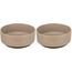 TRIXIE Hundenapf aus Keramik BE Nordic 1200 ml Taupe - moderner Fressnapf für große Hunde ø 18 cm Keramiknapf mit Rutschfester Gummierung - 24527 (Packung mit 2)