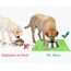 Joytale Silikon-Futtermatte für Hunde, rutschfeste wasserdichte Futtermatte mit erhöhtem Rand für Hunde und Katzen,47 x 30cm,Grün