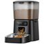 oneisall 3.5L Futterautomat Katze, Katzenfutter Automat mit Programmierbarem Timer, 1-6 Mahlzeiten pro Tag, Futterspender für Katzen/Hunde, mit Edelstahlnapf
