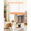 Futterautomat Katze 4 L, Katzenfutter Automat mit Timer 1-6 Mahlzeiten/Tag, Automatischer Futterspender für Katzen & Hunde, Pet Feeder Cat mit Sprachaufnahme 10 Sekunden für kleine/mittlere Haustiere