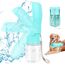VFANDV Tragbare Haustier Trinkflasche, Trinkflasche Hunde, Hundewasserflasche, 180°Faltbare Hund Katze Haustiere Auslaufsicher Wasserflasche für Täglich Spazieren Gehen Reisen Campen (350ML)