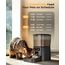 oneisall 3.5L Futterautomat Katze, Katzenfutter Automat mit Programmierbarem Timer, 1-6 Mahlzeiten pro Tag, Futterspender für Katzen/Hunde, mit Edelstahlnapf