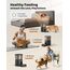 Futterautomat Katze - Katzenfutter Automat mit Programmierbarem Timer - 1-6 Mahlzeiten pro Tag - Futterspender Hund mit Pressedeckel und 10s Aufnahmefunktion - 3L