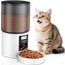 Futterautomat Katze 4 L, Katzenfutter Automat mit Timer 1-6 Mahlzeiten/Tag, Automatischer Futterspender für Katzen & Hunde, Pet Feeder Cat mit Sprachaufnahme 10 Sekunden für kleine/mittlere Haustiere