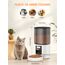 Futterautomat Katze 4 L, Katzenfutter Automat mit Timer 1-6 Mahlzeiten/Tag, Automatischer Futterspender für Katzen & Hunde, Pet Feeder Cat mit Sprachaufnahme 10 Sekunden für kleine/mittlere Haustiere