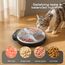 Futterautomat Katze Nassfutter Katzenfutter Automat: Futterspender Katze mit Programmierbarem Timer und Kuehlung - Trockenfutterspender für Hund Kabellos Batteriebetrieben - 4 Mahlzeiten für Haustiere
