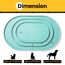 Conlun Napfunterlage Hund,1,2cm Hohe Ränder Futtermatte Katzen zur Vermeidung von Verschüttungen,BPA-Freie Silikonmatte mit Rand Gummi-Hundenapf Unterlage für Futter- und Wassernäpfe(Türkis,81x51 cm)