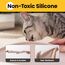 Conlun Napfunterlage Hund,1,2cm Hohe Ränder Futtermatte Katzen zur Vermeidung von Verschüttungen,BPA-Freie Silikonmatte mit Rand Gummi-Hundenapf Unterlage für Futter-und Wassernäpfe(Taupe,48x30cm)