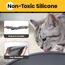 Conlun Napfunterlage Hund,1,2cm Hohe Ränder Futtermatte Katzen zur Vermeidung von Verschüttungen,BPA-Freie Silikonmatte mit Rand Gummi-Hundenapf Unterlage für Futter- und Wassernäpfe(Grau,81x51 cm)