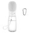 COTOP Hundetrinkflasche für Unterwegs, Tragbare Trinkflasche Hund 550ml, BPA-frei Wasserflasche Hunde to go, Reise Trinknapf für Hunde Klein, Auslaufsicher Wasserspender Pet Outdoor (weiß)