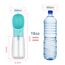 COTOP Tragbare Trinkflasche Hunde für Unterwegs, Hundetrinkflasche 550ml to go, Plastik Wasserflasche Hund mit Futterflasche, Reise Trinknapf für Klein Welpe