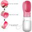 COTOP Hundetrinkflasche für Unterwegs, Tragbare Trinkflasche Hund 550ml, BPA-frei Wasserflasche Hunde to go, Reise Trinknapf für Hunde Klein, Auslaufsicher Wasserspender Pet Outdoor (rosa)