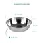 LAUBLUST Zusatzschalen für Futterstation Größe M - 2er Set, Fressnäpfe Edelstahl | ca. 14 x 3 cm, 2 x 0,35l