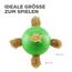 Outward Hound Nina Ottosson Dog Snuffle N' Treat Ball Interaktive Leckerbissen Ball Hund Puzzle Hund Bereicherung Hundespielzeug, Level 2 Intermediate, grün, groß