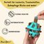 PawsOnly | Hundespielzeug | Leckerli Ball für Hunde | Intelligenzspielzeug | Snackball Hund | Hundebeschäftigung | Futterball Naturkautschuk | Welpenspielzeug | Zahnputzball (Groß 8 cm, Blau)