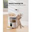 BEMOONY 5L Futterautomat Katze, Katzenfutter Automat mit Programmierbarem Timer, 1-6 Mahlzeiten pro Tag, Futterspender Katze mit Pressedeckel und 10s Aufnahmefunktion(Weiß)