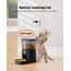 BEMOONY 5L Futterautomat Katze, Katzenfutter Automat mit Programmierbarem Timer, 1-6 Mahlzeiten pro Tag, Futterspender Katze mit Pressedeckel und 10s Aufnahmefunktion(Schwarz)