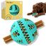 PawsOnly | Hundespielzeug | Leckerli Ball für Hunde | Intelligenzspielzeug | Snackball Hund | Hundebeschäftigung | Futterball Naturkautschuk | Welpenspielzeug | Zahnputzball (Groß 8 cm, Blau)