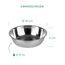 LAUBLUST Zusatzschalen für Futterstation Größe L - 2er Set, Fressnäpfe Edelstahl | ca. 18 x 5 cm, 2 x 0,75l