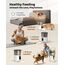 BEMOONY Futterautomat Katze, Katzenfutter Automat mit Programmierbarem Timer, 1-6 Mahlzeiten pro Tag, Futterspender Katze mit Pressedeckel und 10s Aufnahmefunktion, 3L(Weiß)