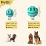 PawsOnly | Hundespielzeug | Leckerli Ball für Hunde | Intelligenzspielzeug | Snackball Hund | Hundebeschäftigung | Futterball Naturkautschuk | Welpenspielzeug | Zahnputzball (Klein 6 cm, Blau)