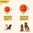 PawsOnly | Hundespielzeug | Leckerli Ball für Hunde | Intelligenzspielzeug | Snackball Hund | Hundebeschäftigung | Futterball Naturkautschuk | Welpenspielzeug | Zahnputzball (Groß 8 cm, Orange)