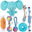 Speedy Panther 7 Stück Hundespielzeug für Kleine Hunde, Plüschspielzeug Quietschspielzeug, Welpe Kauspielzeug, Hundeseil Spielzeug Set für Kleine Mittlere Hunde