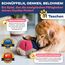 Lixdee Schnüffelball für Hunde – Intelligenzspielzeug mit 4 Schwierigkeitsstufen – Interaktives Hundespielzeug für Leckerlis & zur Förderung der Intelligenz – Beschäftigung für kleine & große Hunde