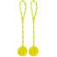 TRIXIE 33482 Ball am Seil, Naturgummi, schwimmt, ø 7/35 cm, farblich Sortiert (Packung mit 2)