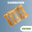 Topdog Kauknochen Hund 10 Stück 12 cm - Rinderhautknochen für Hunde aus 100% Rind - Hundekauknochen - Pflegt die Zähne und unterstützt den natürlichen Kautrieb Ihres Hundes