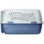 Amazon Basics zweitürige, überladbare Hund hütte, 58L x 38W x 33H cm, Blau