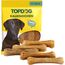 Topdog Kauknochen Hund 10 Stück 12 cm - Rinderhautknochen für Hunde aus 100% Rind - Hundekauknochen - Pflegt die Zähne und unterstützt den natürlichen Kautrieb Ihres Hundes