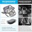 TOFFCAEA Transporttasche für Katze Hund, Hundetransportbox, Faltbare Katzentransportbox, tragbar, 5kg Katzen Hunde Tragebox, für mittelgroße Hunde, Katze (M, Grau) L 43 x B 28 x H 28 cm