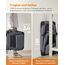 Feandrea Hundebox faltbar, Transportbox Hund, L, Hundetasche, Oxford-Gewebe, Netzstoff, atmungsaktiv tragbar transportabel, Metallrahmen, mit Griffen, Taschen, 70 x 52 x 52 cm, grau PDC70GY