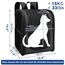 apollo walker HundeRucksack und KatzenRucksack für Kleine Haustiere(Belastbarkeit 2-15kg) - Gepolsterter Rückenstütze Hundetasche Atmungsaktiver Netz-Tierrucksack für Wandern, Reisen, Schwarz