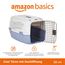 Amazon Basics zweitürige, überladbare Hund hütte, 58L x 38W x 33H cm, Blau