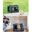 Feandrea Hundebox faltbar, Transportbox Hund, L, Hundetasche, Oxford-Gewebe, Netzstoff, atmungsaktiv tragbar transportabel, Metallrahmen, mit Griffen, Taschen, 70 x 52 x 52 cm, dunkelblau PDC70Z