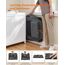 Feandrea Hundebox faltbar, Transportbox Hund, XXXL, Hundetasche, Oxford-Gewebe, Netzstoff, atmungsaktiv tragbar transportabel, Metallrahmen, mit Griffen, Taschen, 102 x 69 x 69 cm, grau PDC10G01