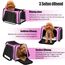 TOFFCAEA Transporttasche für Katze Hund, Hundetransportbox, Faltbare Katzentransportbox, tragbar, 8kg Katzen Hunde Tragebox, für mittelgroße Hunde, Katze (Rosa, L 50 x B 34 x H 34 cm)
