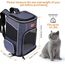 Morpilot Katzenrucksack, Hunderucksack für Katzen Hunde, Faltbare Haustier Rucksack mit Transparentes Netzfenster Atmungsaktive und Leichte Hundetasche