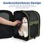 apollo walker HundeRucksack und KatzenRucksack für Kleine Haustiere(Belastbarkeit 2-15kg) - Gepolsterter Rückenstütze Hundetasche Atmungsaktiver Netz-Tierrucksack für Wandern, Reisen, Grün