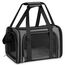 TOFFCAEA Transporttasche für Katze Hund, Hundetransportbox, Faltbare Katzentransportbox, tragbar, 5kg Katzen Hunde Tragebox, für mittelgroße Hunde, Katze (Dunkelgrau, L 43 x B 28 x H 28 cm)