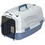 Amazon Basics Hund Transportbox für Haustiere, 2 Türen, 1 Dachöffnung, L 48 x B 32 x H 25 cm, Blau