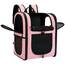 apollo walker HundeRucksack und KatzenRucksack für Kleine Haustiere(Belastbarkeit 2-15kg) - Gepolsterter Rückenstütze Hundetasche Atmungsaktiver Netz-Tierrucksack für Wandern, Reisen, Rosa