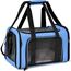 TOFFCAEA Transporttasche für Katze Hund, Hundetransportbox, Faltbare Katzentransportbox, tragbar, 5kg Katzen Hunde Tragebox, für mittelgroße Hunde, Katze (M, Blau) L 43cm x B 28cm x H 28 cm