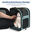 apollo walker HundeRucksack und KatzenRucksack für Kleine Haustiere(Belastbarkeit 2-15kg) - Gepolsterter Rückenstütze Hundetasche Atmungsaktiver Netz-Tierrucksack für Wandern, Reisen, Outdoor Blau
