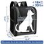 apollo walker HundeRucksack und KatzenRucksack für Kleine Haustiere(Belastbarkeit 2-15kg) - Gepolsterter Rückenstütze Hundetasche Atmungsaktiver Netz-Tierrucksack für Wandern, Reisen, Outdoor Grau
