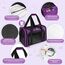 TOFFCAEA Transporttasche für Katze Hund, Hundetransportbox, Faltbare Katzentransportbox, tragbar, 5kg Katzen Hunde Tragebox, für mittelgroße Hunde, Katze (Lila, L 43 x B 28 x H 28 cm)