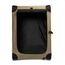 Amazon Basics 2 türige Tragbar weich faltbar käfig für Hund oder Katze, S (66 x 46 x 46 cm), Braun